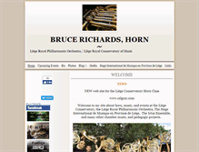 Tablet Screenshot of brucerichardshorn.com